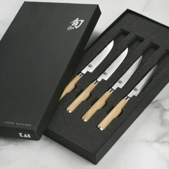 Shun Classic Blonde 4 Piece Steak Knife Set -Shun 44909 scaled