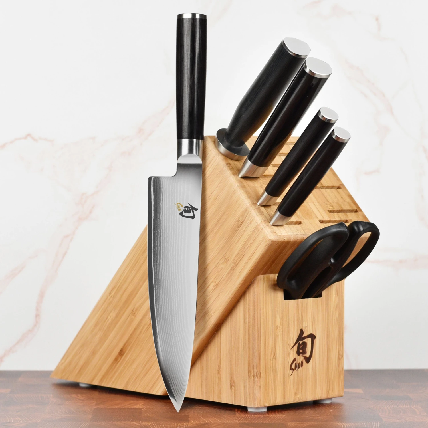 Shun Classic 7 Piece Knife Block Set 1 Shun Classic 7 Piece Knife Block Set