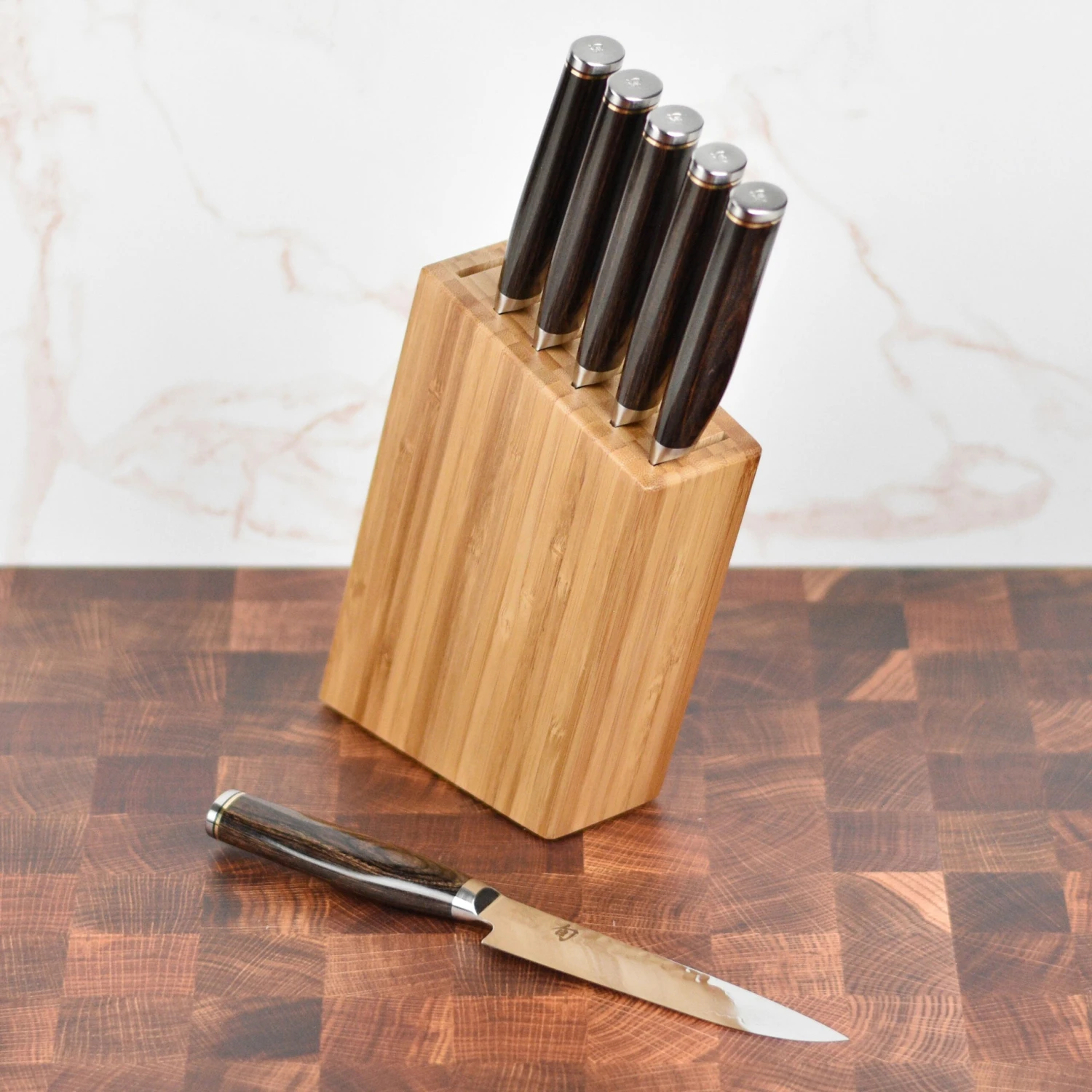 Shun Premier 6 Piece Steak Knife Set With Block 1 Shun Premier 6 Piece Steak Knife Set With Block
