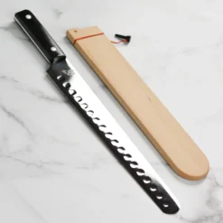 Shun Classic 12" Hollow Edge Brisket Knife With Saya -Shun 47149 scaled