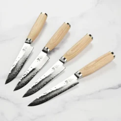 Shun Premier Blonde 4 Piece Steak Knife Set -Shun 51169 scaled