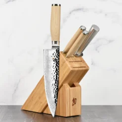 Shun Premier Blonde 5 Piece Slimline Knife Block Set