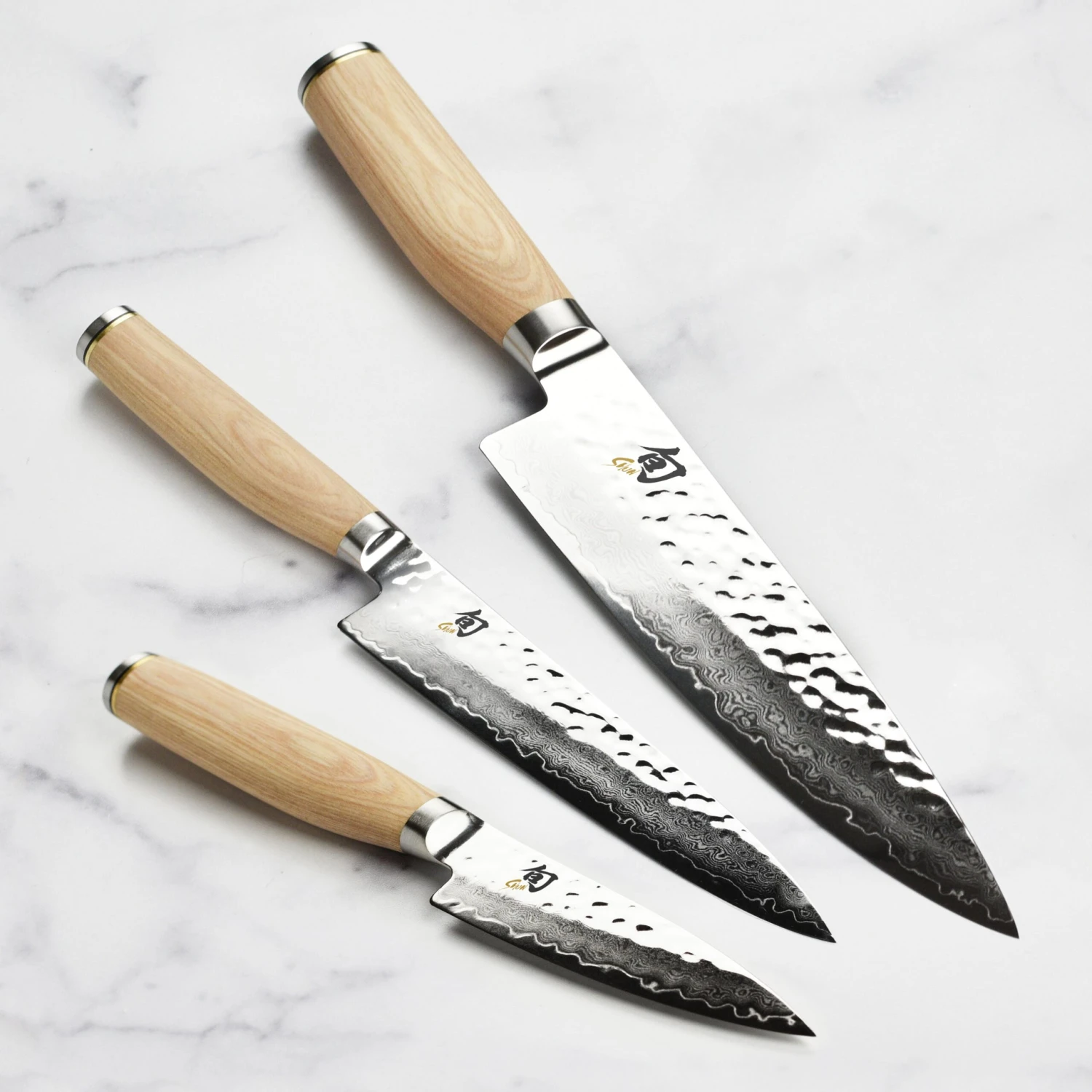 Shun Premier Blonde 3 Piece Knife Set 1 Shun Premier Blonde 3 Piece Knife Set