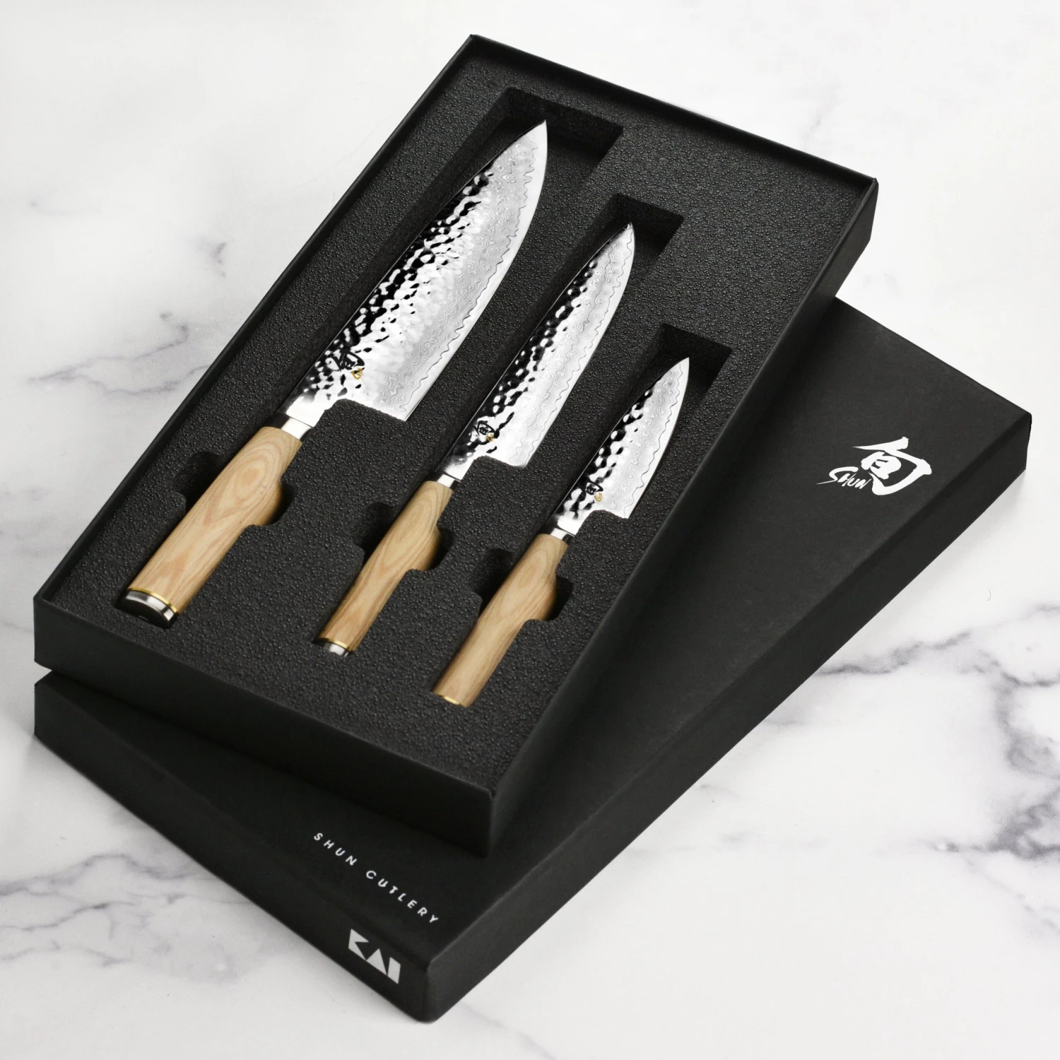 Shun Premier Blonde 3 Piece Knife Set 5 Shun Premier Blonde 3 Piece Knife Set - Image 5