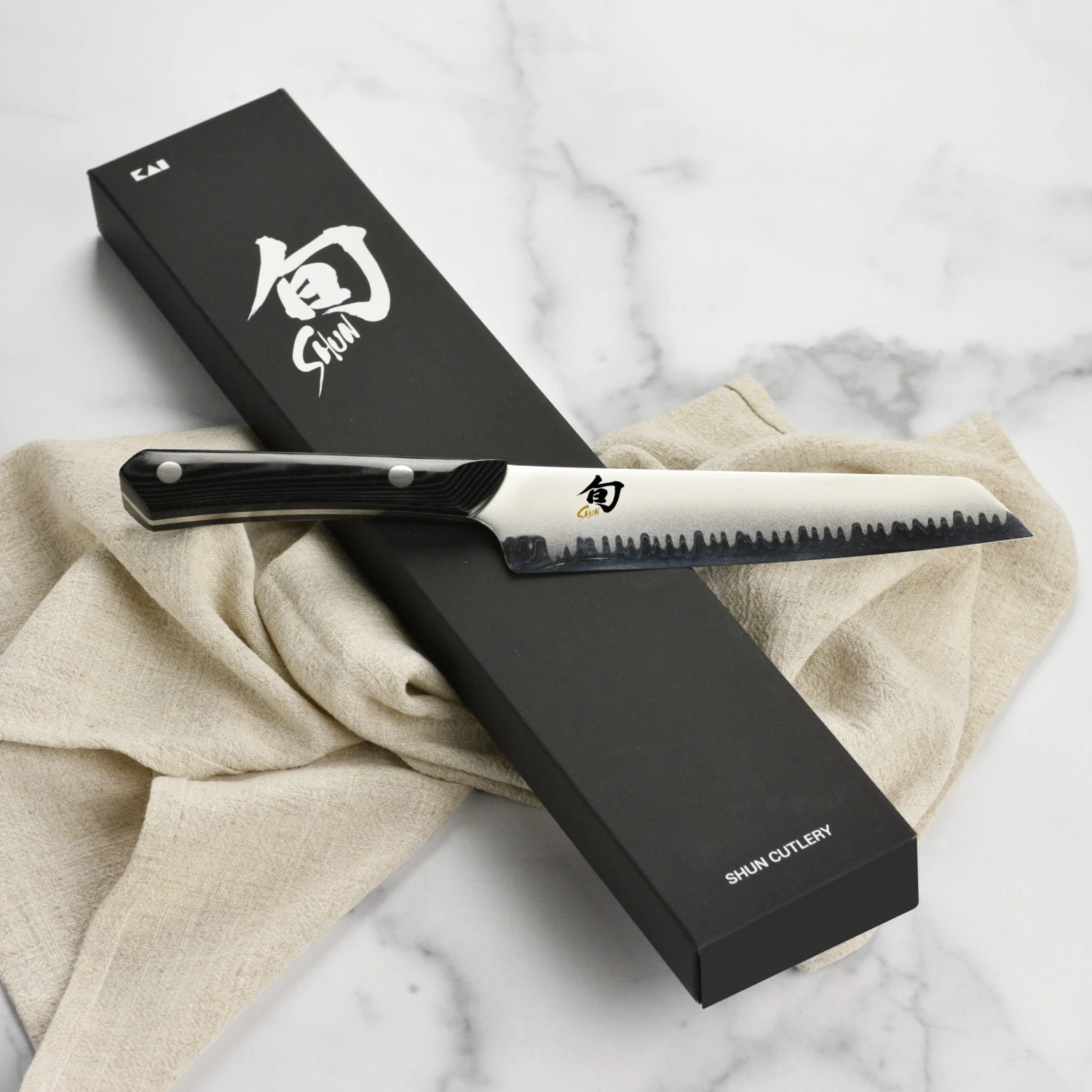 Shun Narukami Blue #2 Carbon Steel 6.5" Master Utility Knife 6 Shun Narukami Blue #2 Carbon Steel 6.5" Master Utility Knife - Image 6