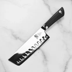 Shun Sora 6" Hollow Edge Nakiri Knife -Shun DSC 6075 2 scaled