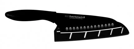 Kai Pure Komachi 2 6.5" Hollow-Ground Santoku Knife (Black) AB5085 1 Kai Pure Komachi 2 6.5" Hollow-Ground Santoku Knife (Black) AB5085