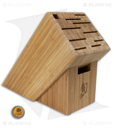 Shun 11-Slot Angled Bamboo Kitchen Block - DM0831 2 Shun 11-Slot Angled Bamboo Kitchen Block - DM0831 - Image 2