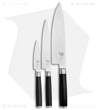 Shun Classic 3-Piece Kitchen Knife Starter Set - DMS300 1 Shun Classic 3-Piece Kitchen Knife Starter Set - DMS300