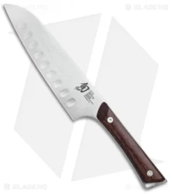 Shun Kanso 7" Hollow-Ground Santoku Kitchen Knife Wenge Wood