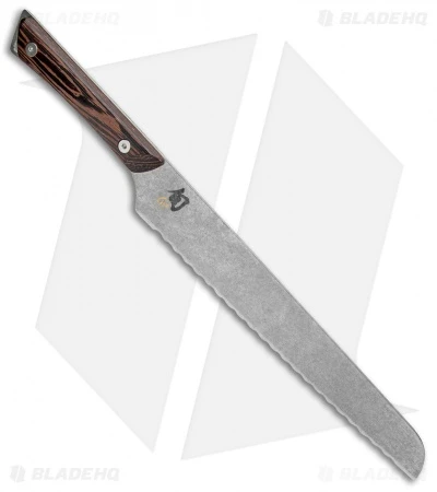 Shun Kanso 9" Bread Kitchen Knife Wenge Wood 2 Shun Kanso 9" Bread Kitchen Knife Wenge Wood - Image 2