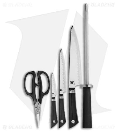 Shun Sora 6-Piece Block Kitchen Knife Set VBS0600 1 Shun Sora 6-Piece Block Kitchen Knife Set VBS0600