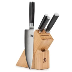 Shun Classic 5 Piece Slimline Knife Block Set -Shun ShunClassic5PieceSlimlineKnifeBlockSet scaled