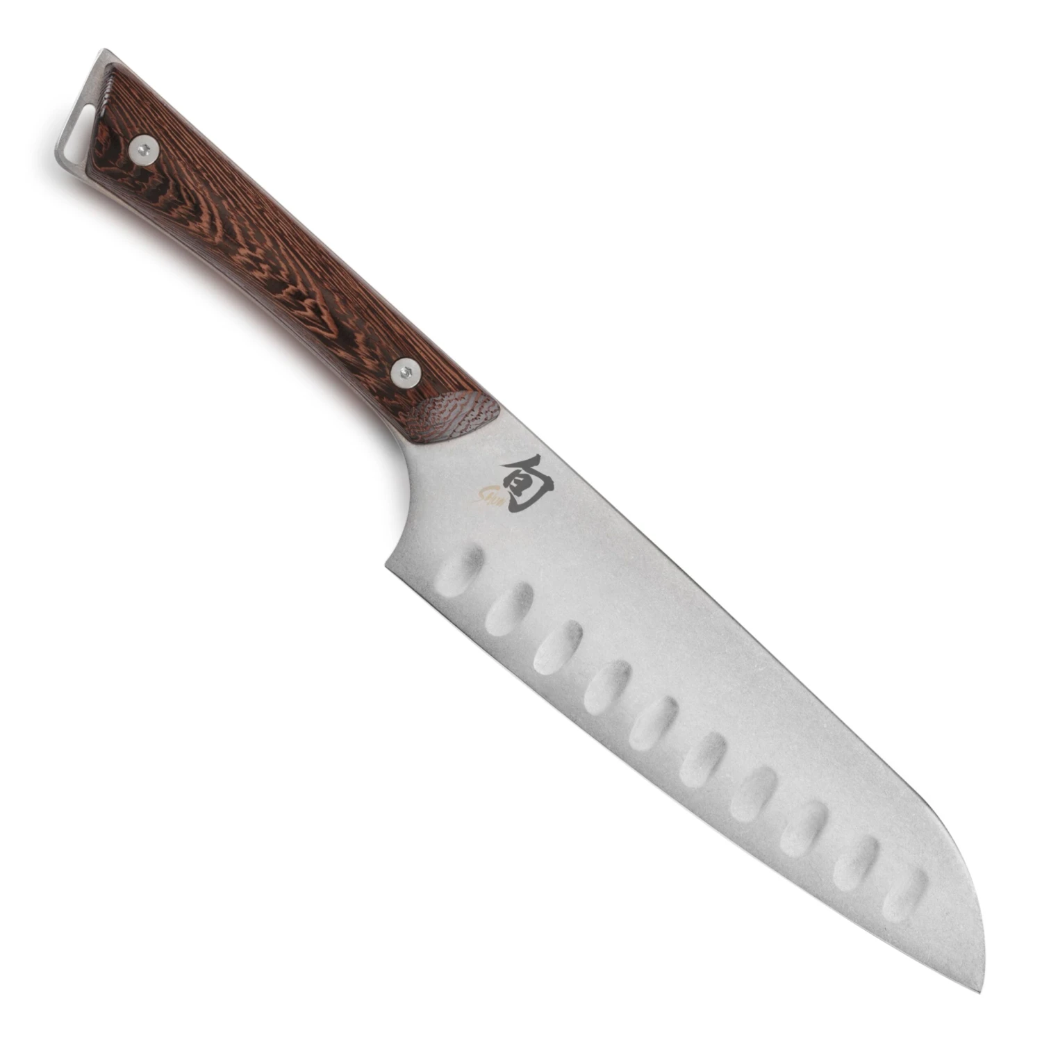 Shun Kanso 7" Hollow Edge Santoku Knife 4 Shun Kanso 7" Hollow Edge Santoku Knife - Image 4