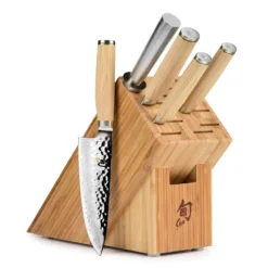 Shun Premier Blonde 6 Piece Knife Block Set -Shun ShunPremierBlonde6PieceKnifeBlockSet scaled