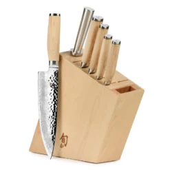 Shun Premier Blonde 7 Piece Knife Block Set -Shun ShunPremierBlonde7PieceKnifeBlockSet scaled