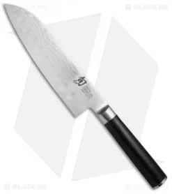 Shun Classic 7" Hollow-Ground Santoku Kitchen Knife DM0718