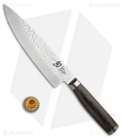 Shun Premier 8" Chef's Kitchen Knife Pakkawood -Shun shun cutlery premier chefs 8in tdm0706 bhq 19173 jr bottlecap